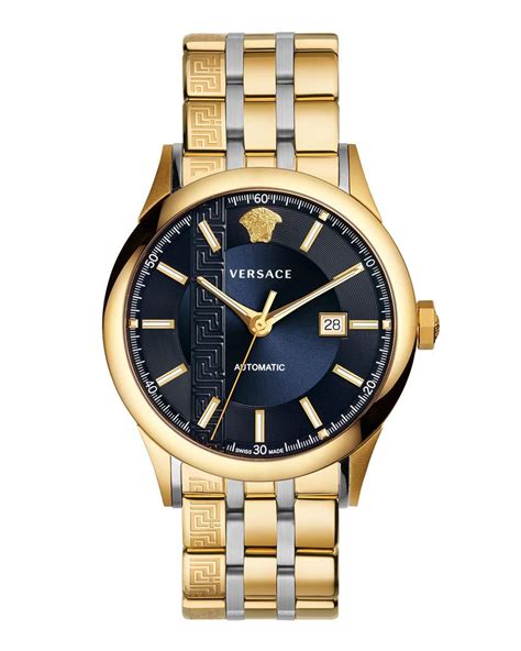 versace gold watch with diamonds|Versace automatic watch men.